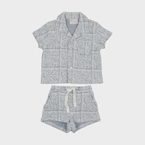 Textured Shirt & Short Cabana Set