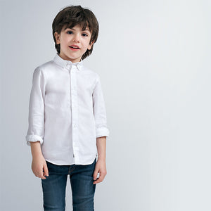 White Basic L/S Shirt