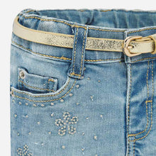 Load image into Gallery viewer, Embroidered Denim Short