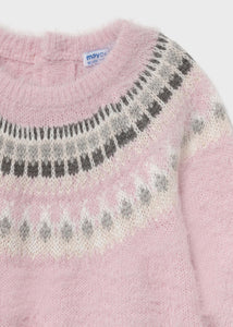 Jacquard Fuzzy Sweater