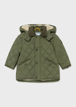 Load image into Gallery viewer, Hunter Green Quilted Coat 2416