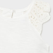 Load image into Gallery viewer, Eyelet Sleeve Cotton Tee