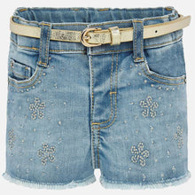 Load image into Gallery viewer, Embroidered Denim Short