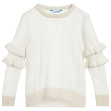 Load image into Gallery viewer, Ruffle Sleeve Shimmer Sweater