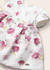 Silky Floral Cap Sleeve Dress