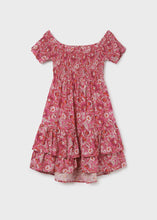 Load image into Gallery viewer, Floral Metallic Smocked Dress