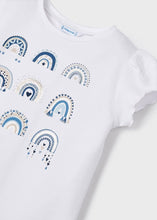 Load image into Gallery viewer, Blue Rainbow Graphic Tee